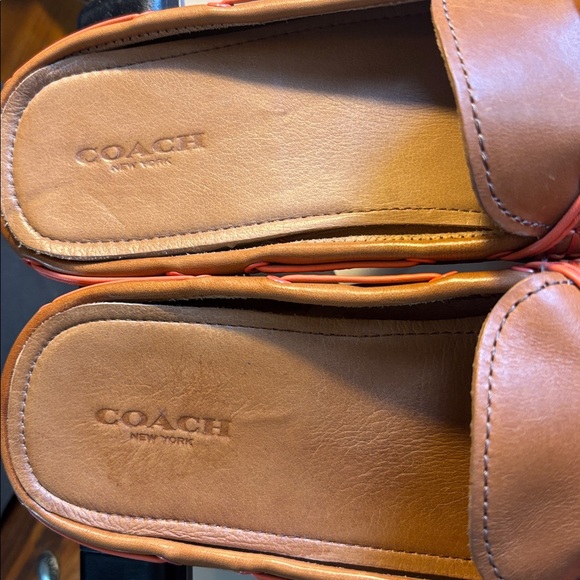 Coach Women's Brown Leather Moccasins with Tassels - Picture 2 of 14